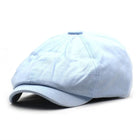 Casquettes de gavroche en coton - Bleu ciel - Ajustable (du 54 au 59) | La boutique du chapeau