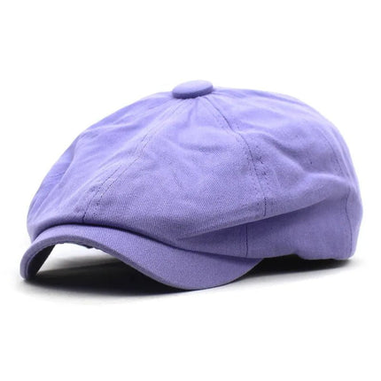 Casquettes de gavroche en coton - Violet - Ajustable (du 54 au 59) | La boutique du chapeau