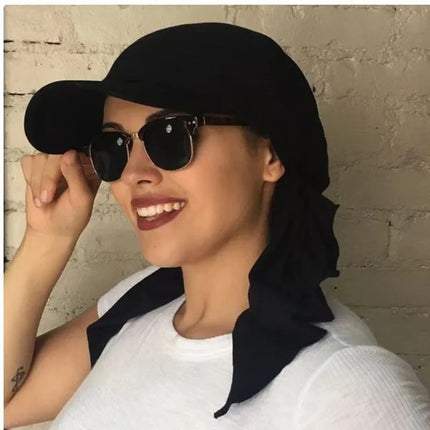 Casquettes Hijab - Noir - Ajustable (du 54 au 59) | La boutique du chapeau