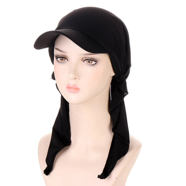 Casquettes Hijab - Noir - Ajustable (du 54 au 59) | La boutique du chapeau