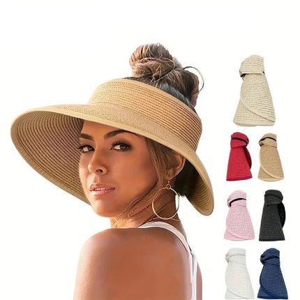 Chapeau à visière d'été pour femmes - Bleu - Ajustable (du 54 au 59) | La boutique du chapeau