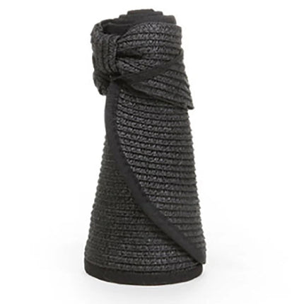 Chapeau à visière d'été pour femmes - Noir - Ajustable (du 54 au 59) | La boutique du chapeau
