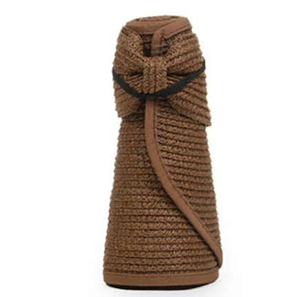 Chapeau à visière d'été pour femmes - Marron - Ajustable (du 54 au 59) | La boutique du chapeau