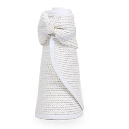 Chapeau à visière d'été pour femmes - Blanc - Ajustable (du 54 au 59) | La boutique du chapeau