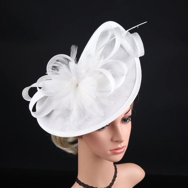 Chapeau Bibi Cocktail - Blanc - | La boutique du chapeau