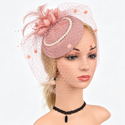 Chapeau Bibi Dentelle - Rose foncé - | La boutique du chapeau