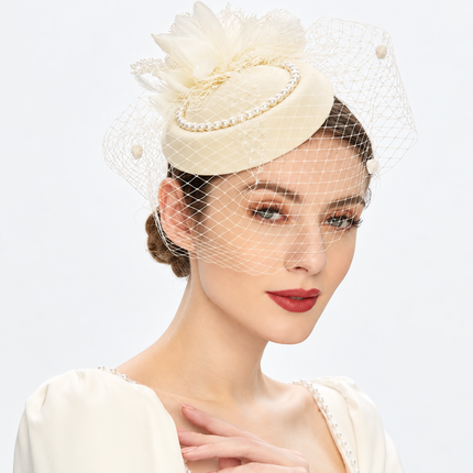 Chapeau Bibi Dentelle - Beige - | La boutique du chapeau