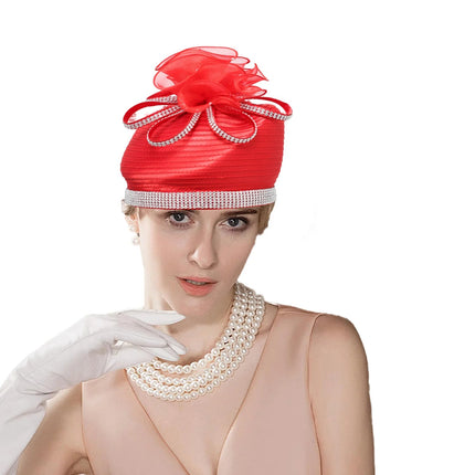 Chapeau Bibi Exquis - Rouge - 56 - 58cm | La boutique du chapeau