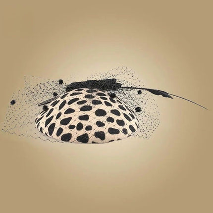 Chapeau Bibi Leopard - Noir/beige - | La boutique du chapeau