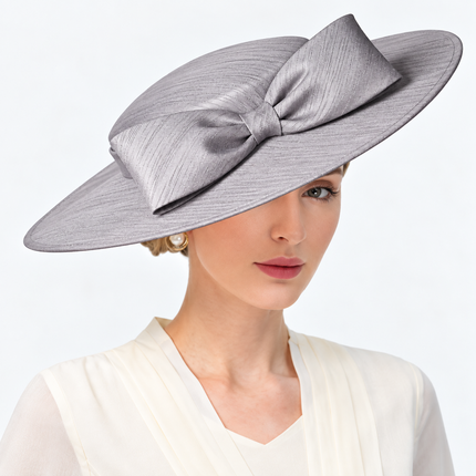 Chapeau Bibi Satin - Gris - 56-58cm | La boutique du chapeau