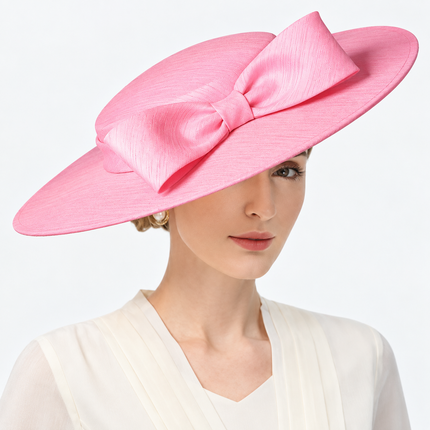 Chapeau Bibi Satin - Rose - 56-58cm | La boutique du chapeau