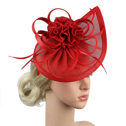 Chapeau Bibi Soirée - Rouge - | La boutique du chapeau