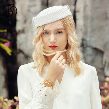 Chapeau Bibi femme - Blanc - M (53 - 58cm) | La boutique du chapeau