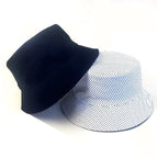 Blanc/bleu marine / M (56-58cm)