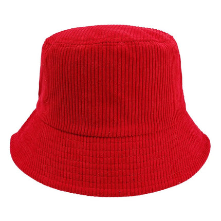 Chapeau bob en coton - Rouge - M (56 - 58cm) | La boutique du chapeau