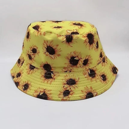 Chapeau bob fleurs - Jaune - M (56 - 58cm) | La boutique du chapeau