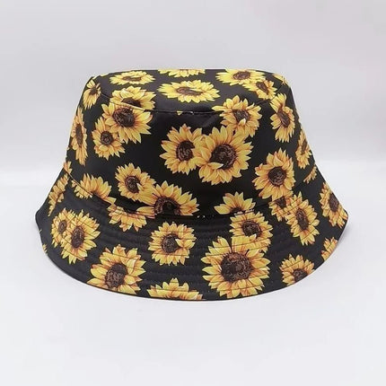 Chapeau bob fleurs - Noir - M (56 - 58cm) | La boutique du chapeau