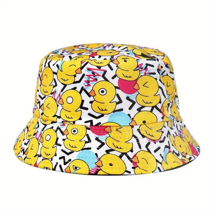 Chapeau bob tendance - Jaune/rouge - M (56 - 58cm) | La boutique du chapeau