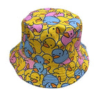 Chapeau bob tendance - Jaune/violet - M (56 - 58cm) | La boutique du chapeau