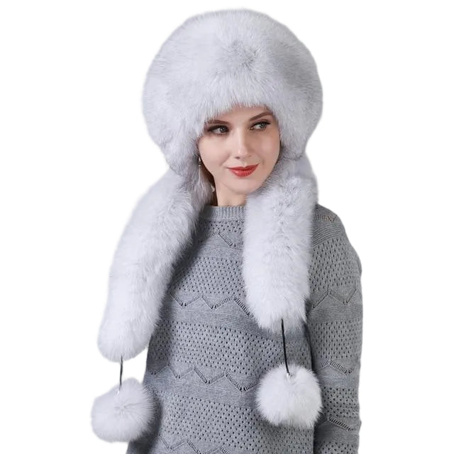 Chapeau chaud avec écharpe - Gris - M (56 - 58cm) | La boutique du chapeau