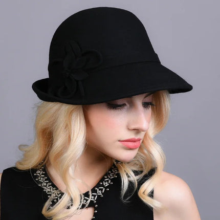 Chapeau cloche - Noir - M (56 - 58cm) | La boutique du chapeau