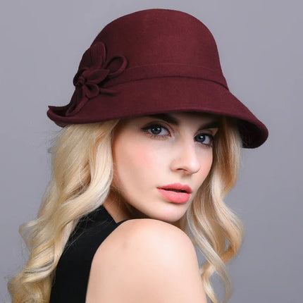 Chapeau cloche - Bordeaux - M (56 - 58cm) | La boutique du chapeau