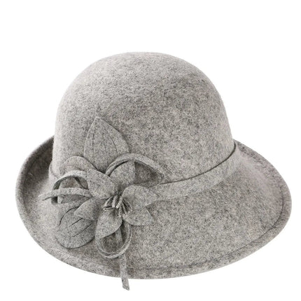 Chapeau cloche - Gris - M (56 - 58cm) | La boutique du chapeau