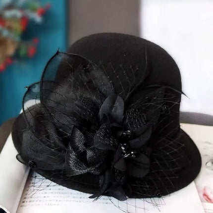 Chapeau cloche femme - Noir - M (56 - 58cm) | La boutique du chapeau