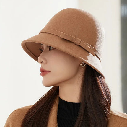 Chapeau cloche d'hiver - Kaki - M (56 - 58cm) | La boutique du chapeau
