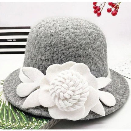 Chapeau cloche élégant - Gris - M (56 - 58cm) | La boutique du chapeau