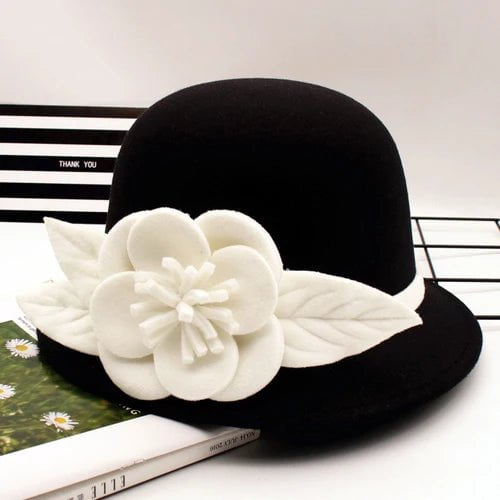 Chapeau cloche élégant - Noir - M (56 - 58cm) | La boutique du chapeau
