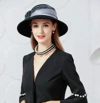 Chapeau cloche pour femme - Gris - M (56 - 58cm) | La boutique du chapeau