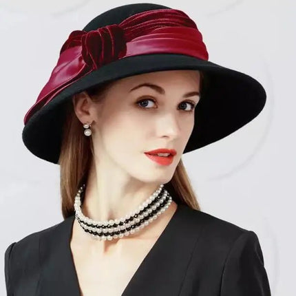 Chapeau cloche pour femme - Bordeau - M (56 - 58cm) | La boutique du chapeau