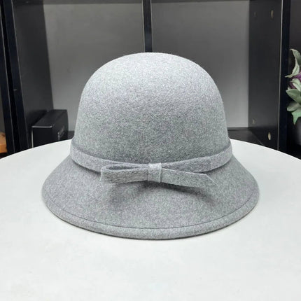 Chapeau cloche en feutre doux - Gris - M (56 - 58cm) | La boutique du chapeau