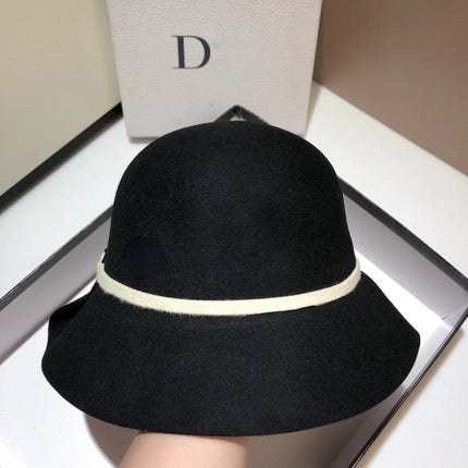Chapeau cloche en laine australienne - Noir - M (56 - 58cm) | La boutique du chapeau