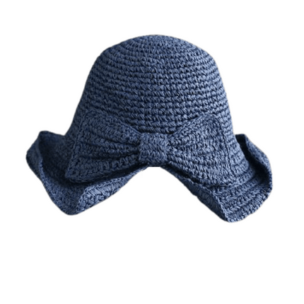 Chapeau cloche en paille - Noir - M (56 - 58cm) | La boutique du chapeau