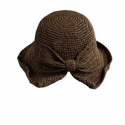 Chapeau cloche en paille - Marron - M (56 - 58cm) | La boutique du chapeau