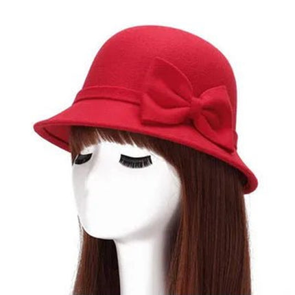 Chapeau cloche femme - Rouge - M (56 - 58cm) | La boutique du chapeau