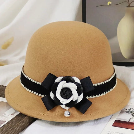 Chapeau cloche femme en laine - Kaki - S (54 - 55cm) | La boutique du chapeau