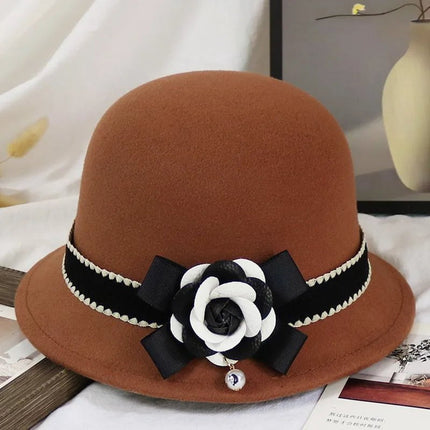 Chapeau cloche femme en laine - Marron - S (54 - 55cm) | La boutique du chapeau