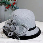 Chapeau cloche pour mariage - Blanc - M (56 - 58cm) | La boutique du chapeau