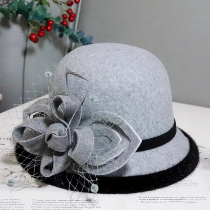 Chapeau cloche pour mariage - Blanc - M (56 - 58cm) | La boutique du chapeau