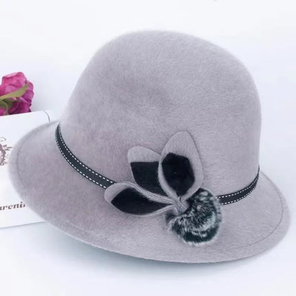 Chapeau cloche femme laine - Gris - L (58 - 59cm) | La boutique du chapeau