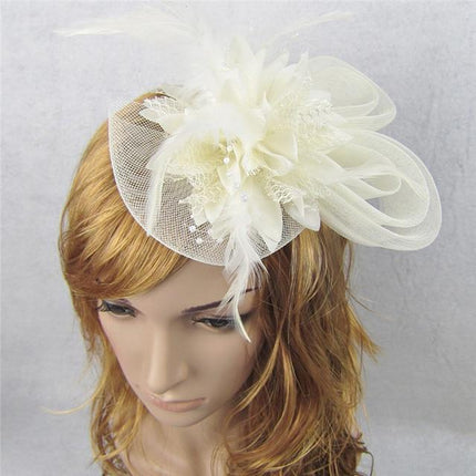 Chapeau Cocktail De Mariage Partie Église - Beige - | La boutique du chapeau
