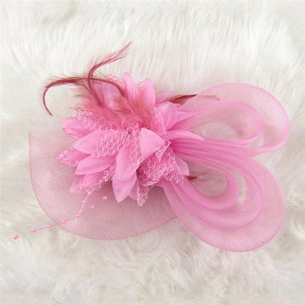 Chapeau Cocktail De Mariage Partie Église - Rose2 - | La boutique du chapeau