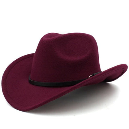 Chapeau Cow - Boy classique - Bordeaux - M (56 - 58cm) | La boutique du chapeau