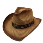 Chapeau Cow - boy en paille - Café - M (56 - 58cm) | La boutique du chapeau