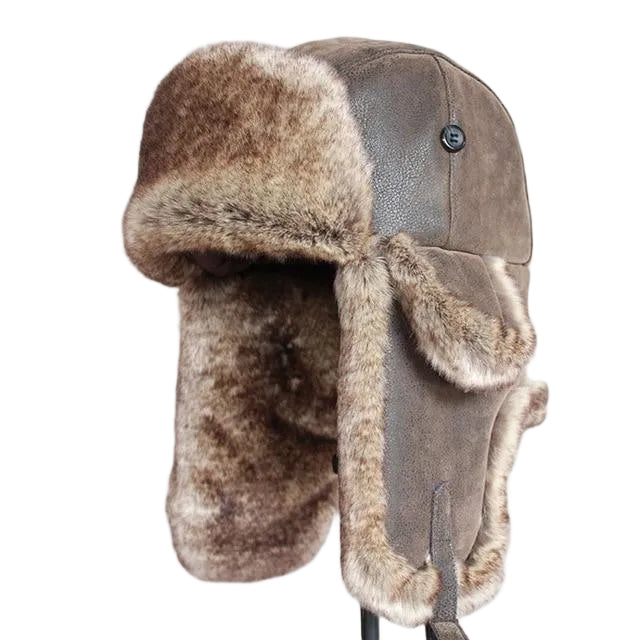 Chapeau de bombardier - Marron - M (56 - 58cm) | La boutique du chapeau