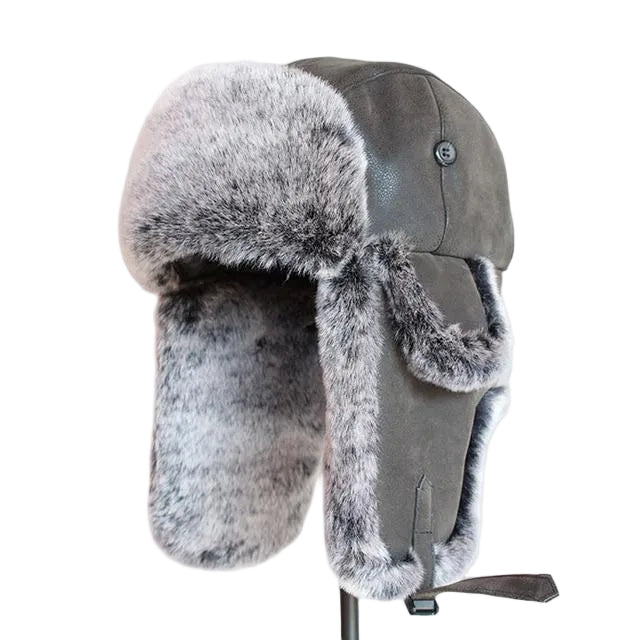 Chapeau de bombardier - Blanc/noir - M (56 - 58cm) | La boutique du chapeau