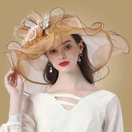 Chapeau de cérémonie femme - Marron - M (56 - 58cm) | La boutique du chapeau